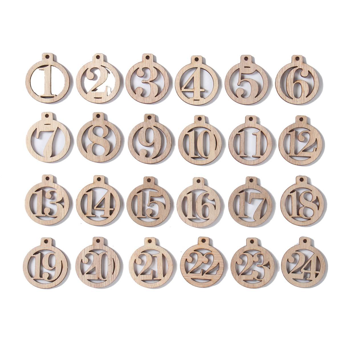 Number 1-25 Digital Wooden Chr - Advent Calendar Gift ulasan dan harga