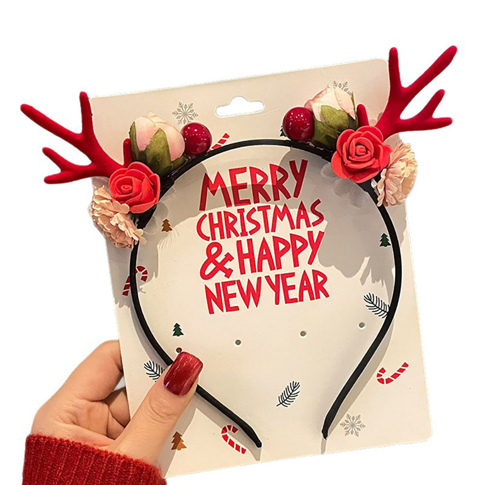 Cute Hair Accessories Environm - Reindeer Antlers Headband ulasan dan harga