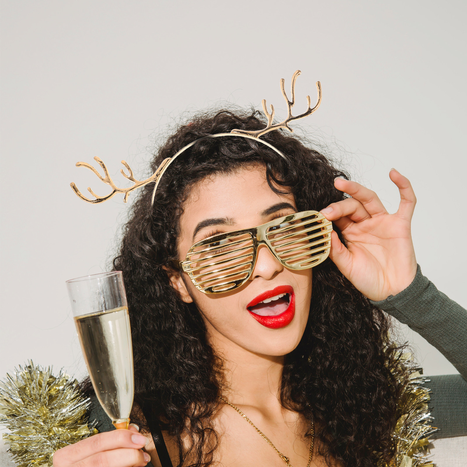 3Pcs Cute Reindeer Antler Head - Reindeer Antlers Headband ulasan dan harga