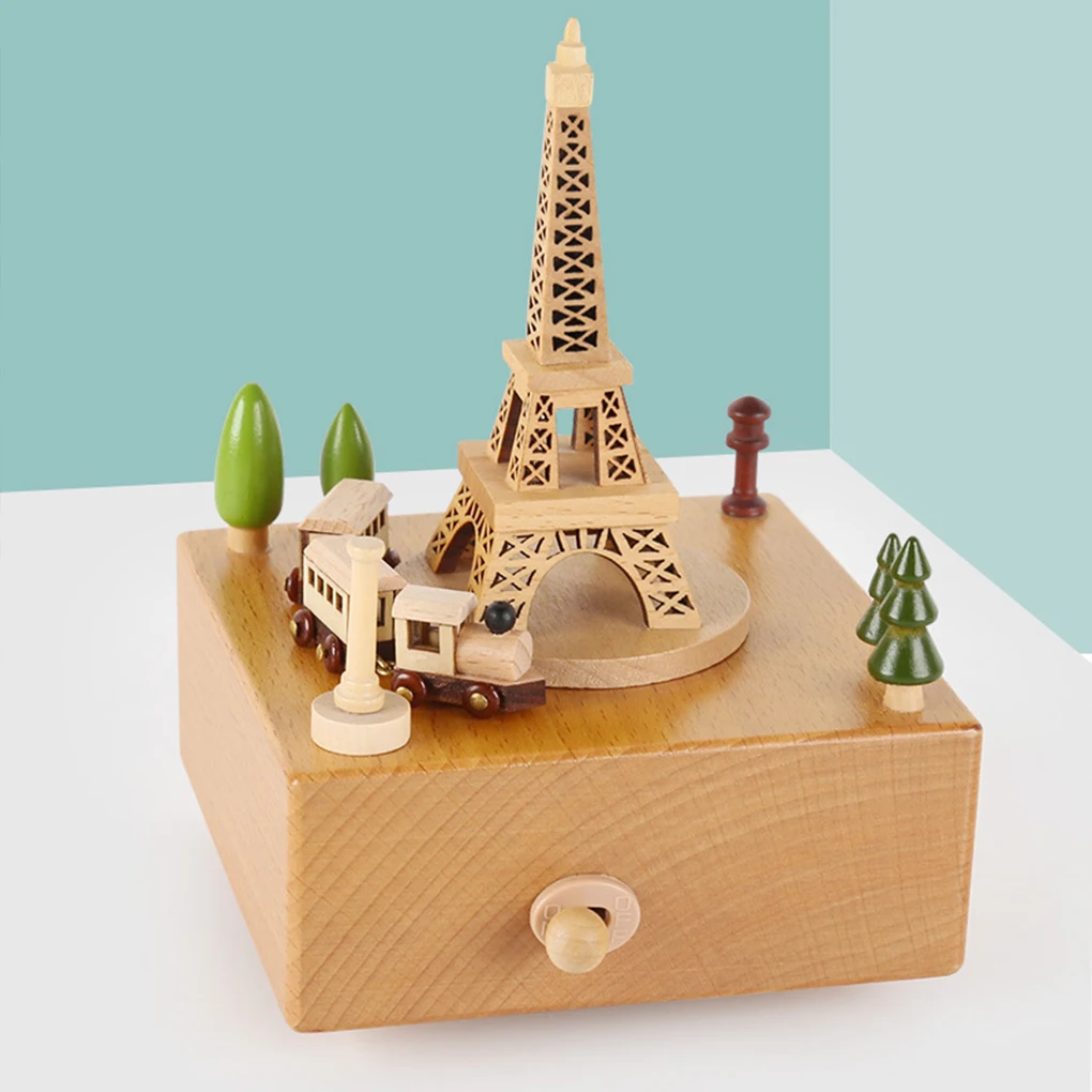 Wooden Carousel Music Box Orna - Snow Globe Musical ulasan dan harga