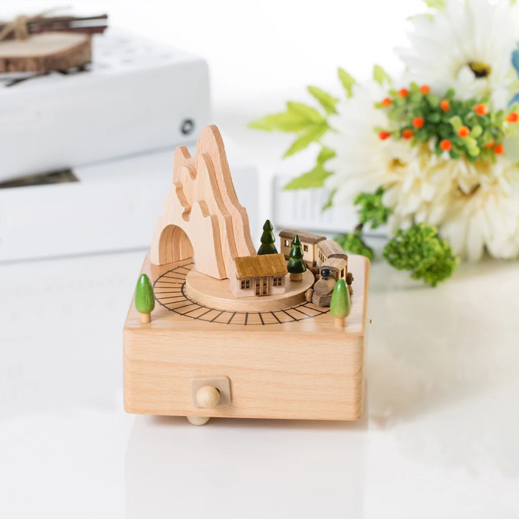 Wooden Carousel Music Box Orna - Snow Globe Musical ulasan dan harga