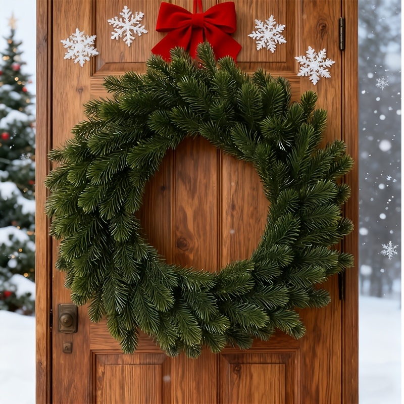 1pc Artificial Christmas Wreat - Christmas Wreath Fake ulasan dan harga