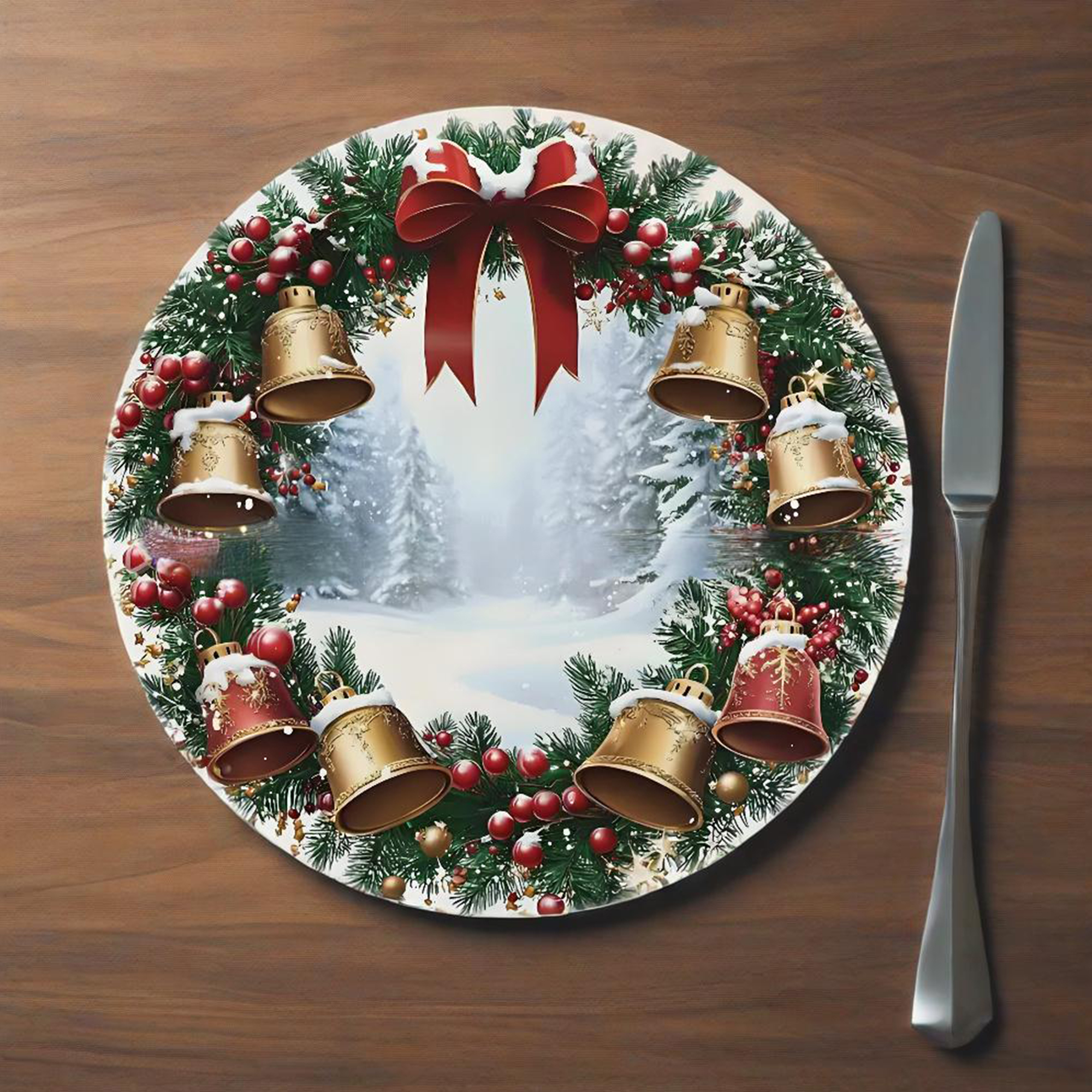 Christmas Table Runner Festive - Christmas Table Runner ulasan dan harga