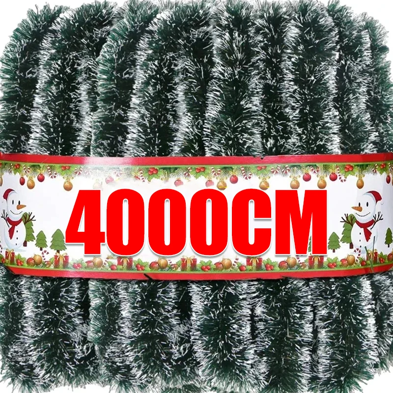 2/40m Christmas Tinsel Ribbons - Tinsel Garland Decoration ulasan dan harga