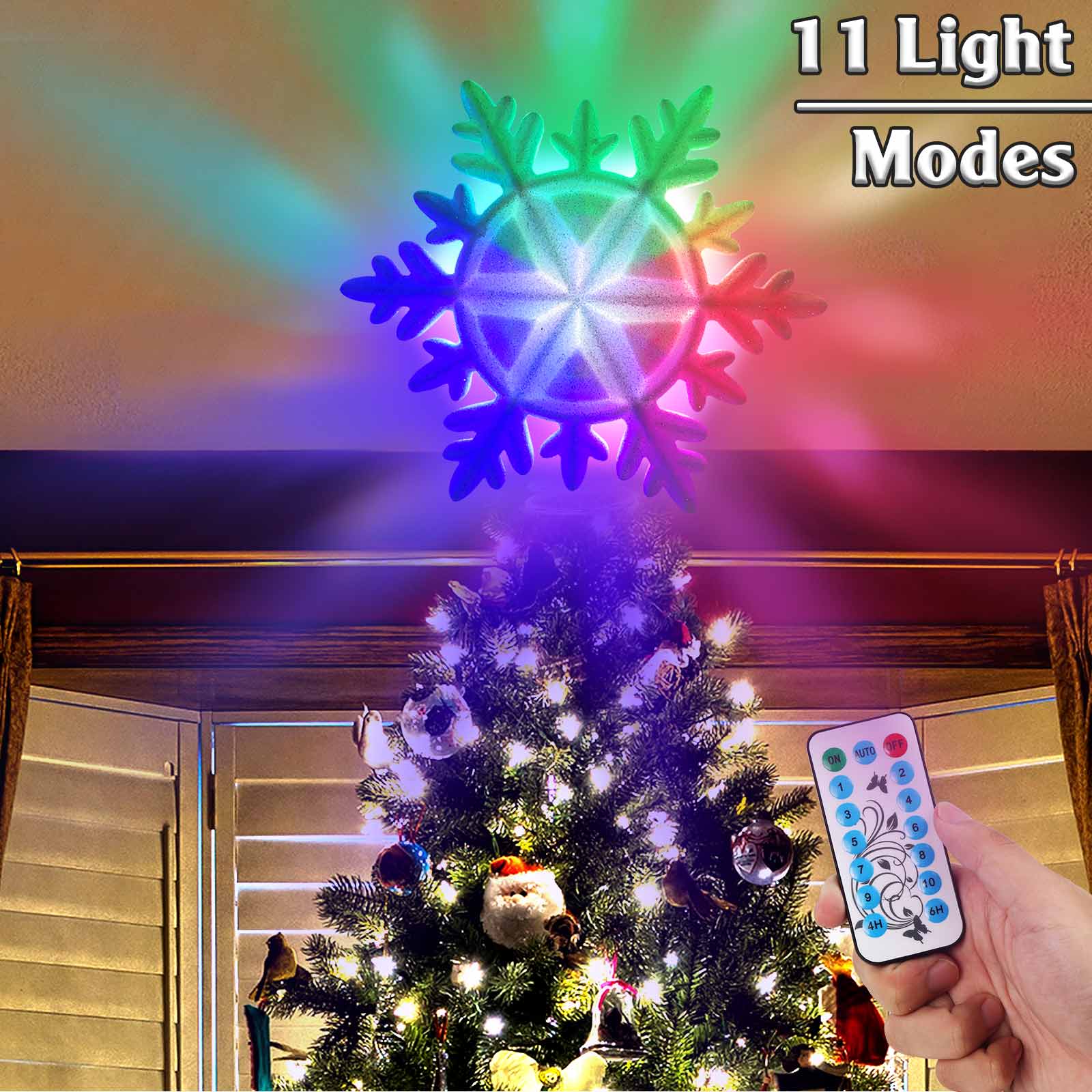OurWarm Lighted Christmas Tree - Star Tree Topper ulasan dan harga