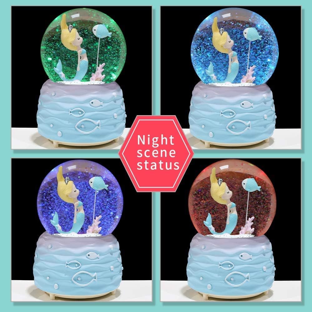 Mermaid Snow Globe Music Box w - Snow Globe Musical ulasan dan harga