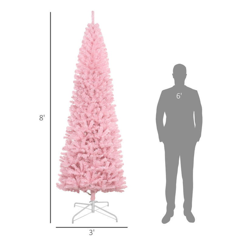 HOMCOM 8' Artificial Christmas - Christmas Tree Artificial ulasan dan harga