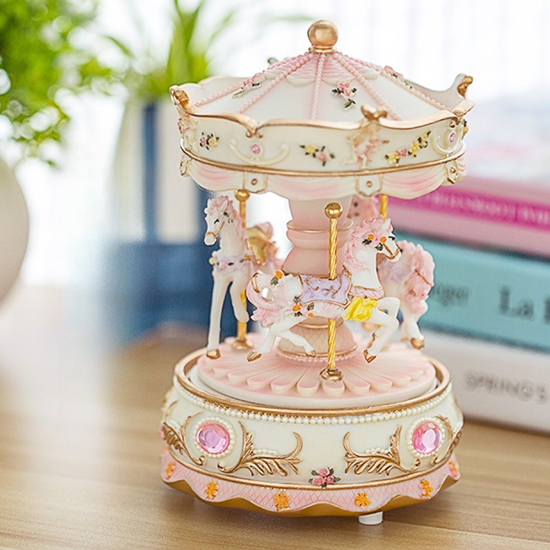Handmade Resin Carousel Music  - Snow Globe Musical ulasan dan harga