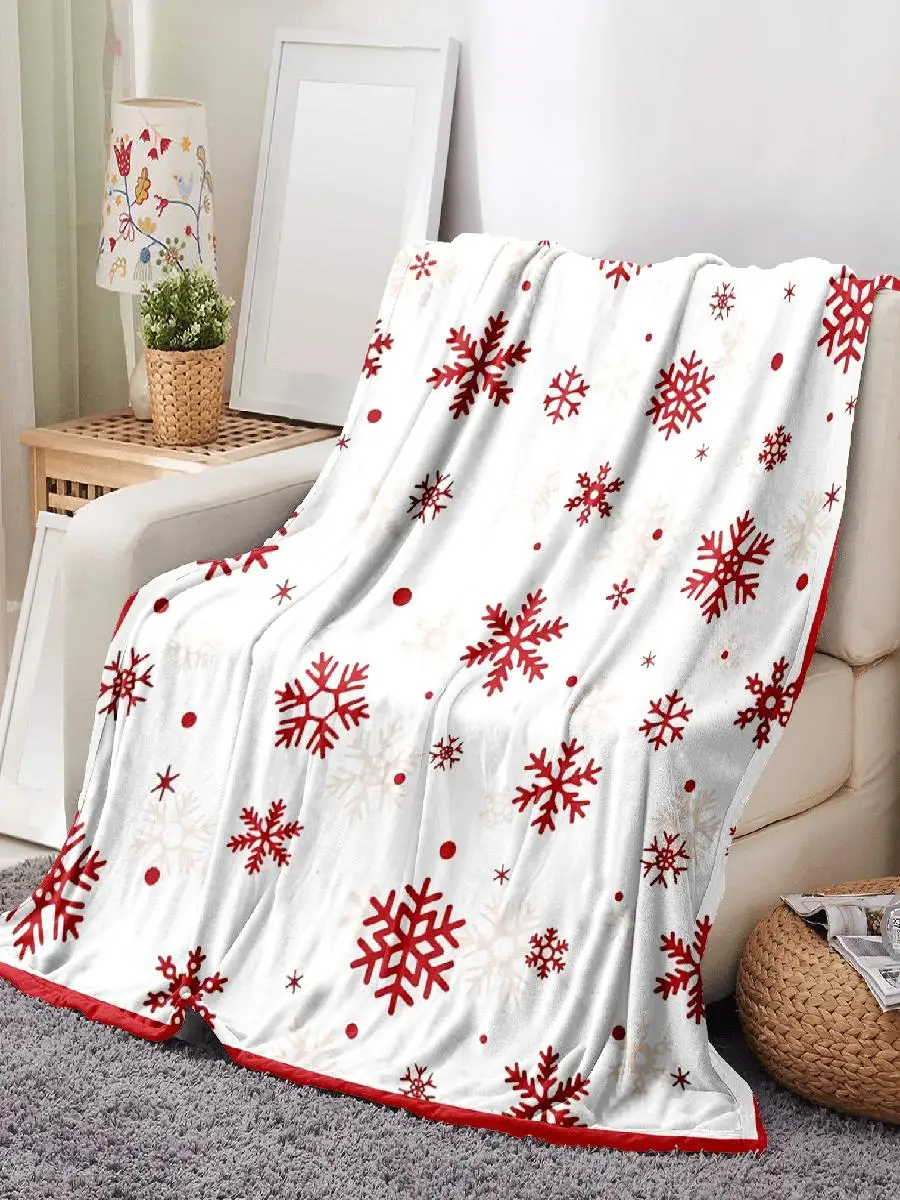 Red Snowflake Blanket Super So - Christmas Throw Blanket ulasan dan harga