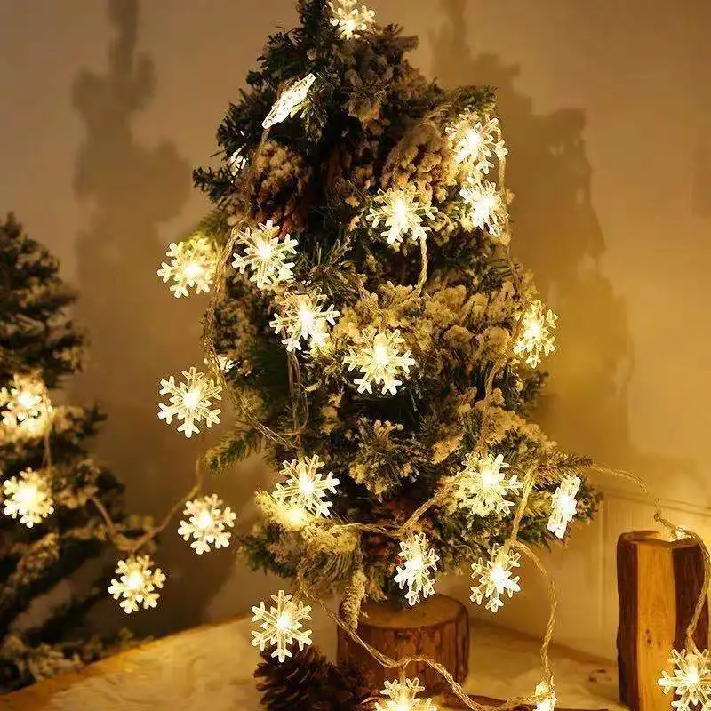 10/20/40 LED Snowflake String  - Led Fairy String Lights ulasan dan harga