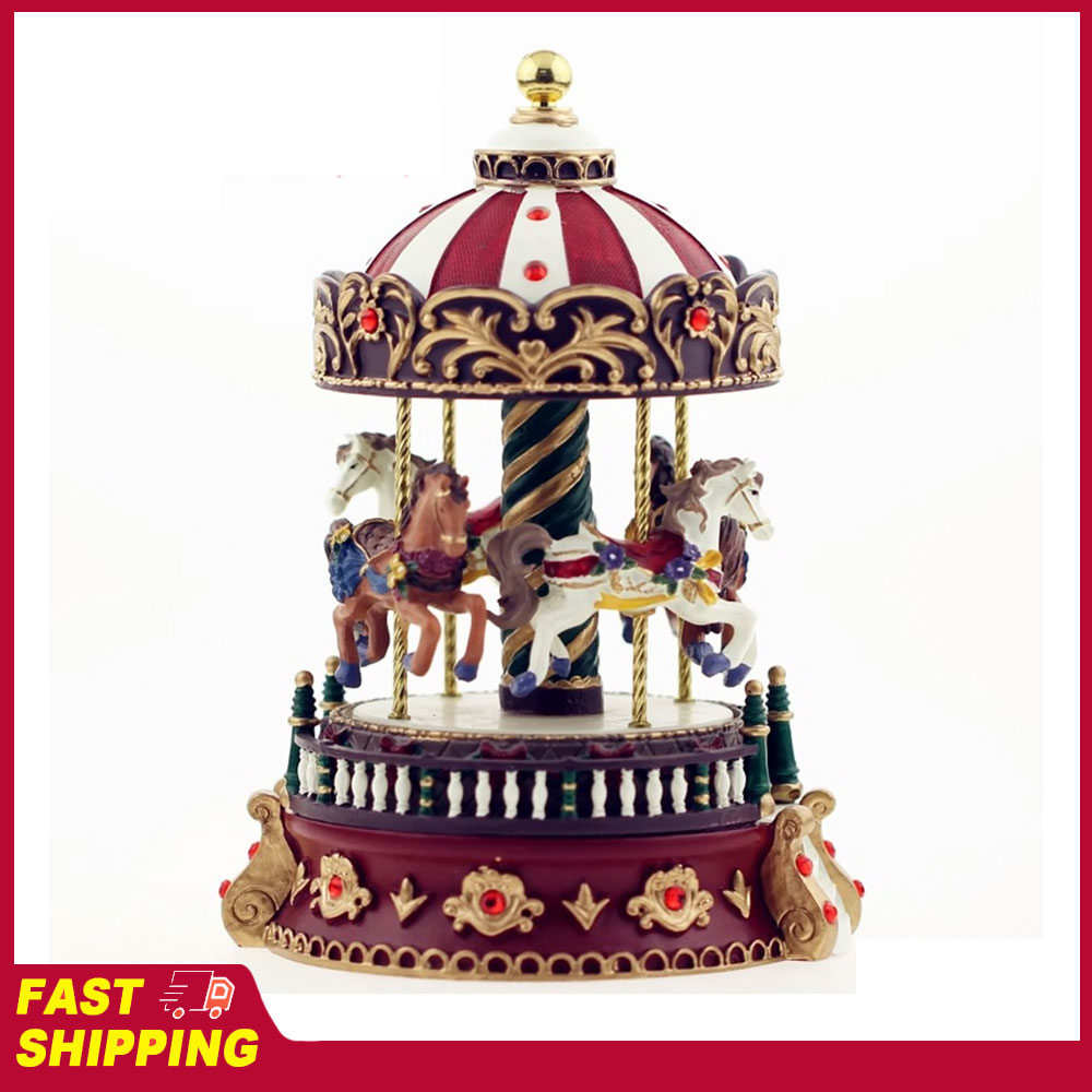 Creative Resin Crafts Ornament - Snow Globe Musical ulasan dan harga