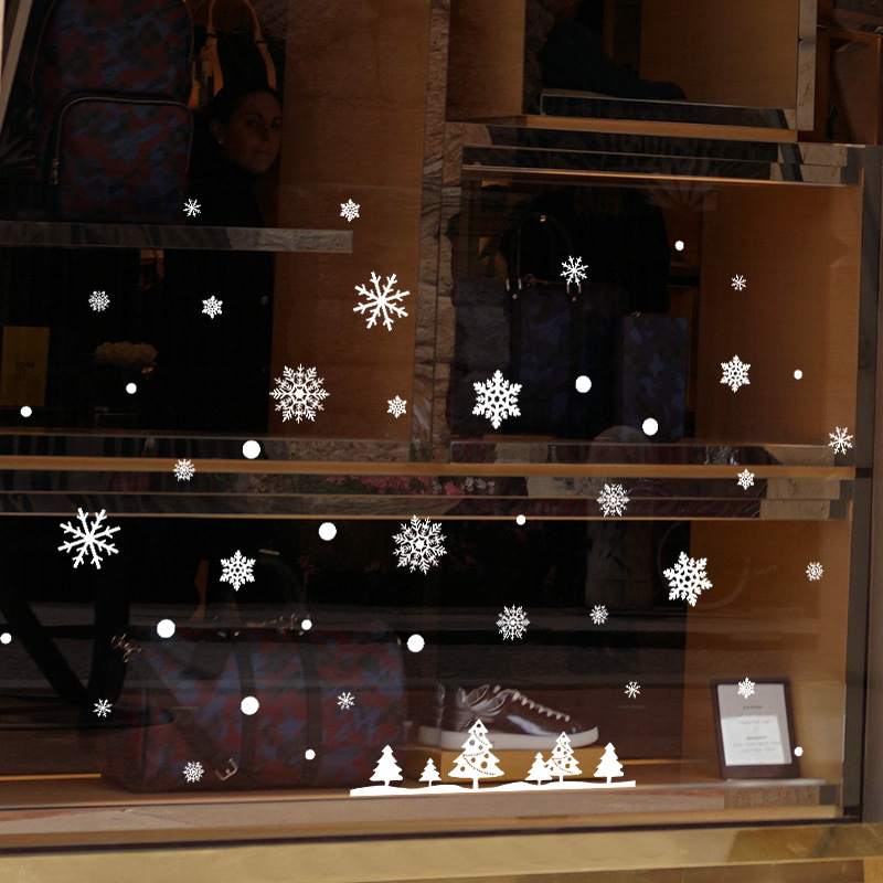 Snowflake Christmas Tree Elect - Snowflake Window Decal ulasan dan harga