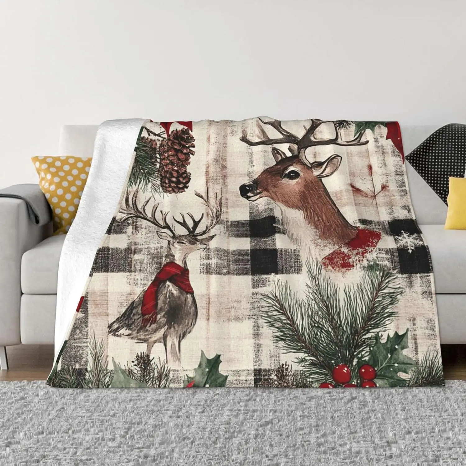 Throw Blanket for Couch UltraS - Christmas Throw Blanket ulasan dan harga