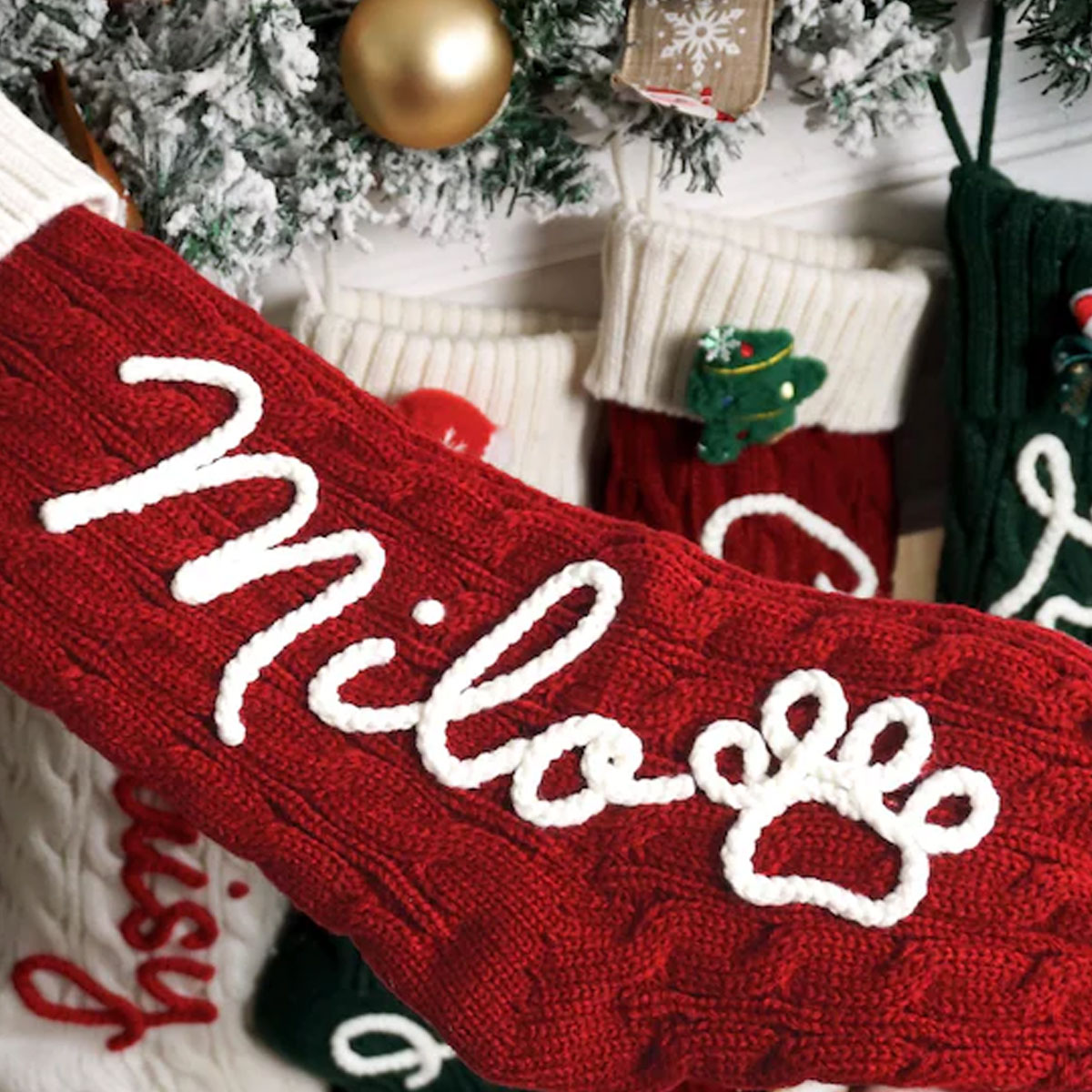 1PC Christmas decorative stock - Christmas Stocking Hanging ulasan dan harga