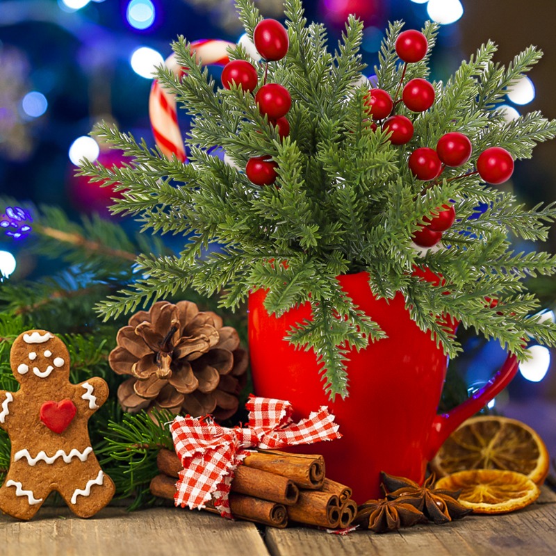 Christmas Artificial Pine Need - Christmas Wreath Fake ulasan dan harga